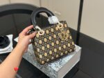 Dior Lady Dior Series Classic Monogram Handbag - Premium Quality