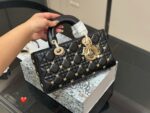 Dior Lady Horizontal Diana Bag 2025 New Style Double Strap With Butterfly Adornment Quilted Pattern Bag - Image 2