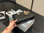 Dior Lady Horizontal Diana Bag 2025 New Style Double Strap With Butterfly Adornment Quilted Pattern Bag - Image 5