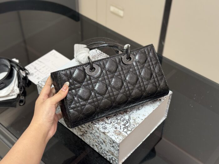 Dior Lady Horizontal Diana Bag 2025 New Silhouette Dual Straps - Image 8