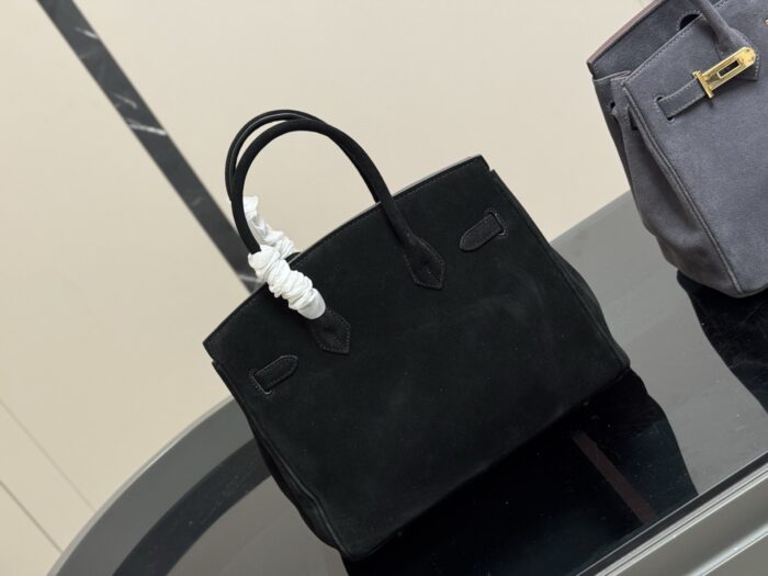 Hermès Bk30 Genuine Full-Grain Leather Original Quality Platinum Bag - Image 7