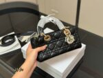 Dior Lady Lambskin Horizontal Diana Bag 2025 New Silhouette Dual Straps - Image 5