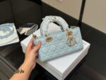 Dior Lady Lambskin Horizontal Diana Bag 2025 New Silhouette Dual Straps - Image 13