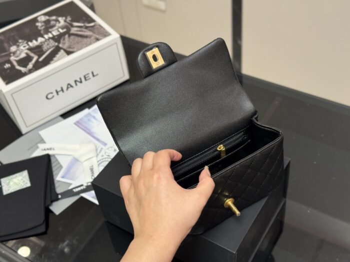 Chanel Mini Cf Handle Handbag Adorable And Spacious - Image 4