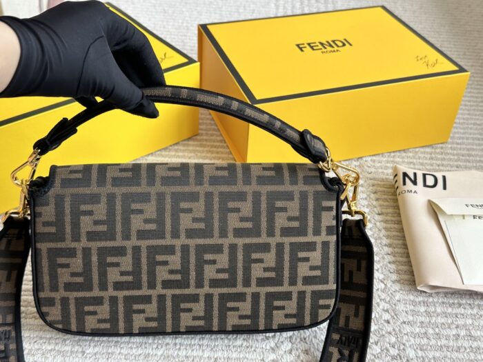 Fendi Vintage Monogram Bag Handheld/Crossbody Wide Shoulder Strap - Image 4