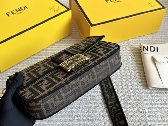 Fendi Vintage Monogram Bag Handheld/Crossbody Wide Shoulder Strap - Image 5