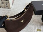 Prada Sling Bag - Satin Leather, Versatile And Durable Crescent Bag - Image 2