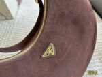 Prada Sling Bag - Satin Leather, Versatile And Durable Crescent Bag - Image 5