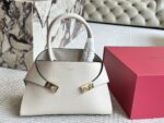 Ferragamo Trifolio Classic Shoulder Bag Adjustable Strap With Cancini Buckle Practical Card Slots Compact And Elegant - Image 13