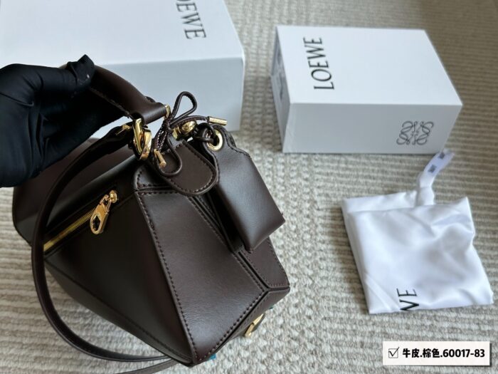 Loewe Puzzle Geometric Bag 2025 New Release Premium-Quality Cowhide Leather - Image 5