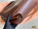 Miu Miu Bowling Bag/Briefcase Smooth Leather With Satin Lining Handheld Or Crossbody - Image 5