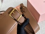 Miu Miu Bowling Bag Calfskin Leather With Satin Lining Handheld Or Crossbody Bag - Image 8