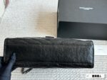 Yves Saint Laurent Niki Shopping Bag - Pure Black Logo, Magnetic Closure, Multi-Wear Commuter Bag - Image 6