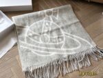 Vivienne Westwood New Wool Scarf Minimalist And Elegant Soft Against The Skin Generous Dimensions - Image 4