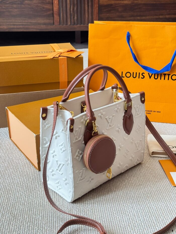 Louis Vuitton On The Go Jungle Print Bag Handheld/Shoulder Strap Large Logo Resistant To Deformation - Image 4
