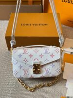 Louis Vuitton Pochette Metis East West Mini Monogram Messenger Bag | Handheld, Shoulder, Crossbody | Gold-Tone Hardware | Adjustable Shoulder Strap | Zip Closure | Gift Box Included - Image 3