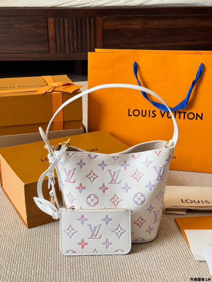 Louis Vuitton All In Bb Limited Edition Pink-Purple Monogram Calfskin Foldable Handbag - Image 1