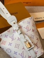 Louis Vuitton All In Bb Limited Edition Pink-Purple Monogram Calfskin Foldable Handbag - Image 7