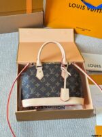 Louis Vuitton Alma Bb Monogram Calfskin Shell Bag Classic And Practical