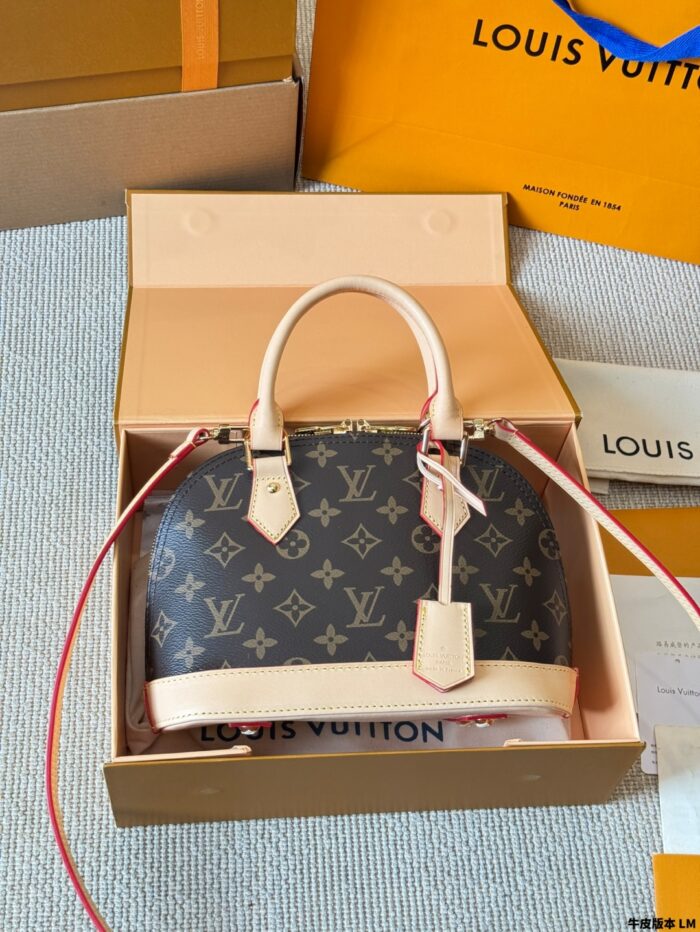 Louis Vuitton Alma Bb Monogram Calfskin Shell Bag Classic And Practical - Image 1