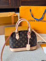Louis Vuitton Alma Bb Monogram Calfskin Shell Bag Classic And Practical - Image 2