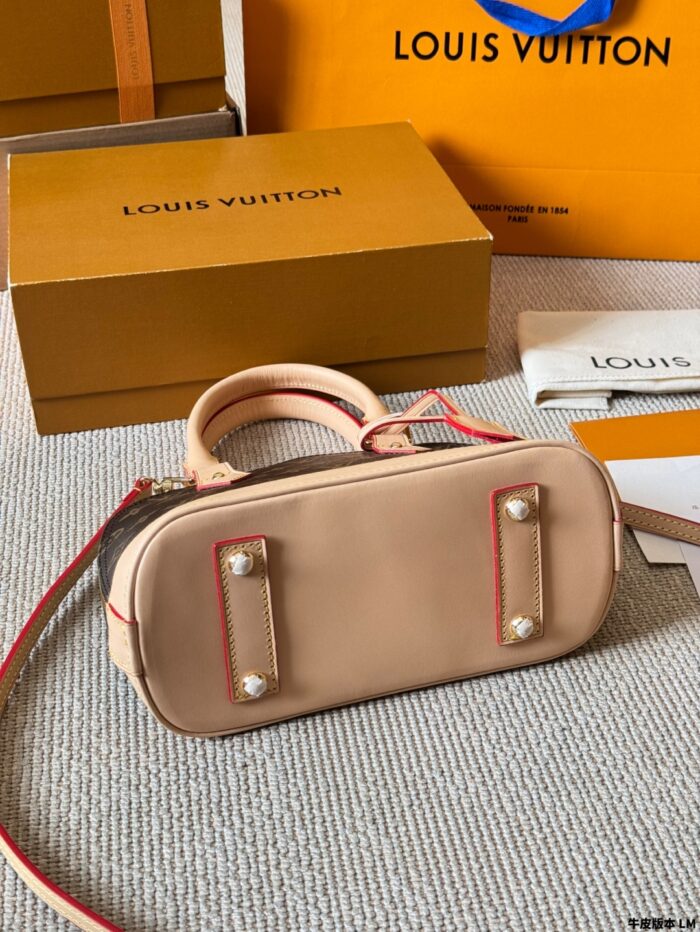 Louis Vuitton Alma Bb Monogram Calfskin Shell Bag Classic And Practical - Image 3