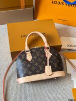 Louis Vuitton Alma Bb Monogram Calfskin Shell Bag Classic And Practical - Image 4