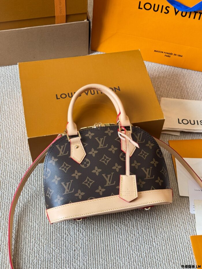 Louis Vuitton Alma Bb Monogram Calfskin Shell Bag Classic And Practical - Image 4