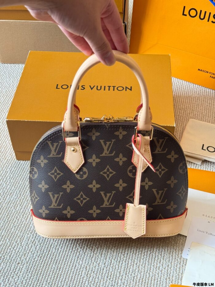 Louis Vuitton Alma Bb Monogram Calfskin Shell Bag Classic And Practical - Image 6