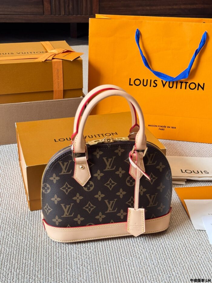 Louis Vuitton Alma Bb Monogram Calfskin Shell Bag Classic And Practical - Image 8