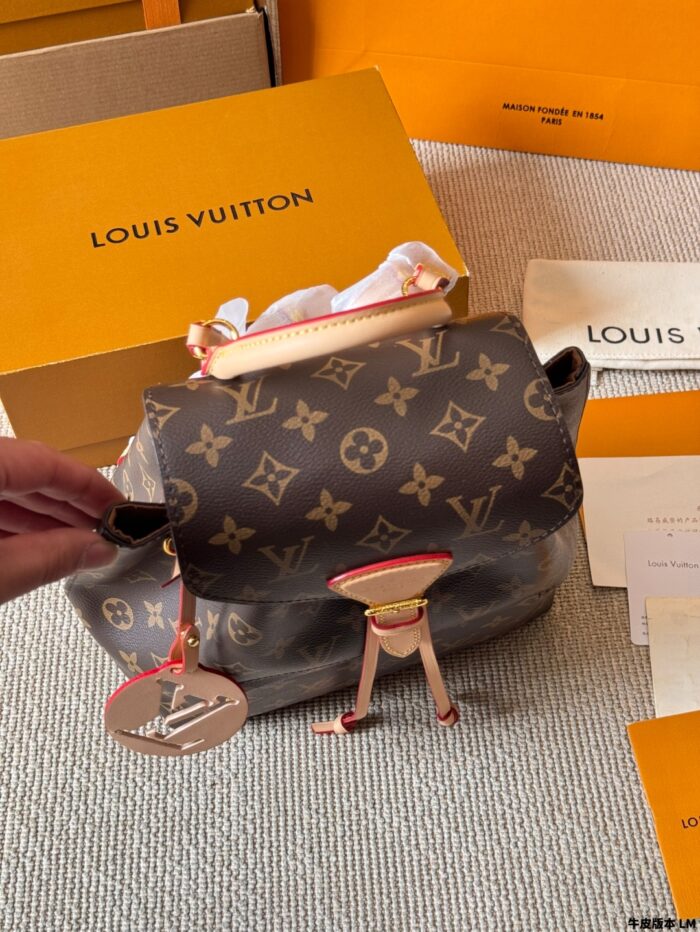 Louis Vuitton Montsouris Backpack With Dupont Liner Waterproof, Lightweight, Multiple Side Pockets For Organisation - Image 7