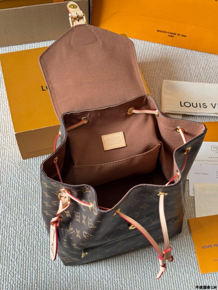 Louis Vuitton Montsouris Backpack With Dupont Liner Waterproof, Lightweight, Multiple Side Pockets For Organisation - Image 9