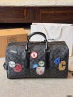 Coach Men'S Travel Bag - Signature C Monogram Pvc-Coated Canvas - Scratch-Resistant & Durable - Image 2