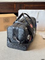 Coach Men'S Travel Bag - Signature C Monogram Pvc-Coated Canvas - Scratch-Resistant & Durable - Image 3