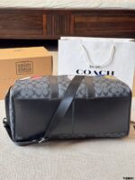 Coach Men'S Travel Bag - Signature C Monogram Pvc-Coated Canvas - Scratch-Resistant & Durable - Image 5