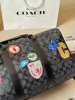 Coach Men'S Travel Bag - Signature C Monogram Pvc-Coated Canvas - Scratch-Resistant & Durable - Image 6