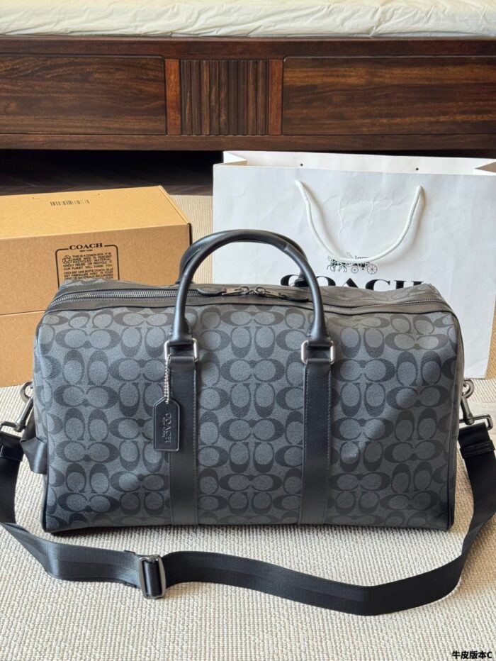Coach Men'S Travel Bag - Signature C Monogram Pvc Scratch-Resistant Durability - Image 1