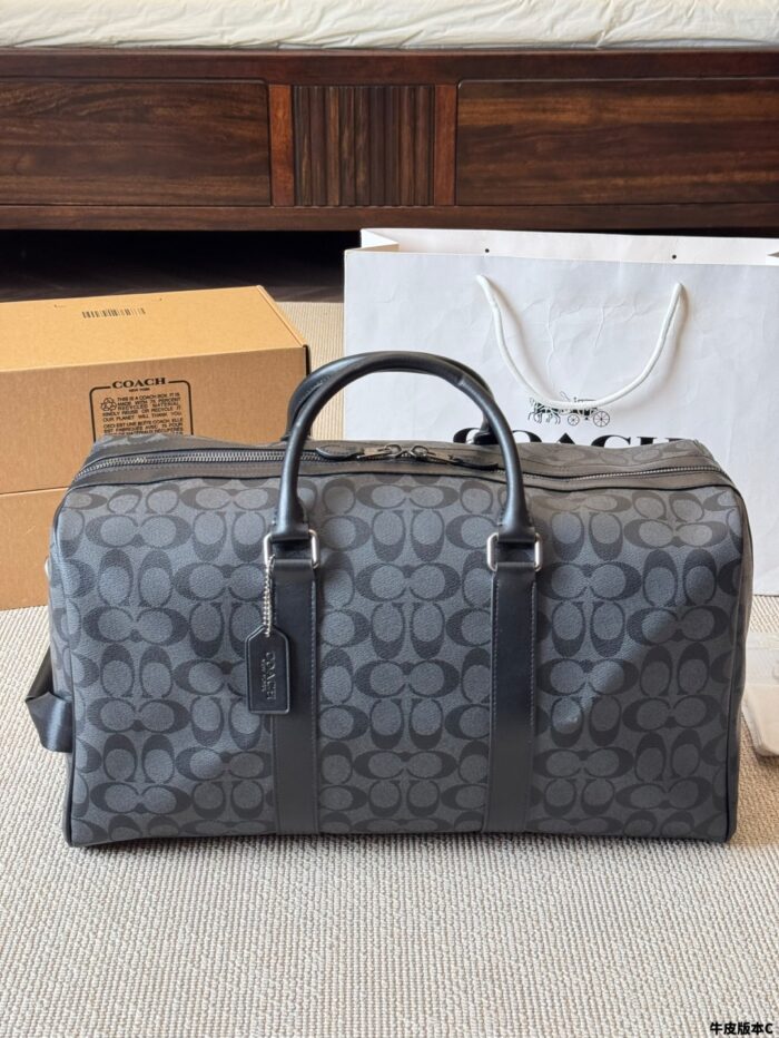 Coach Men'S Travel Bag - Signature C Monogram Pvc Scratch-Resistant Durability - Image 2