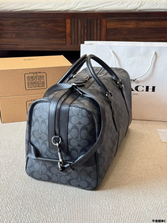Coach Men'S Travel Bag - Signature C Monogram Pvc Scratch-Resistant Durability - Image 5