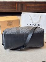 Coach Men'S Travel Bag - Signature C Monogram Pvc Scratch-Resistant Durability - Image 6