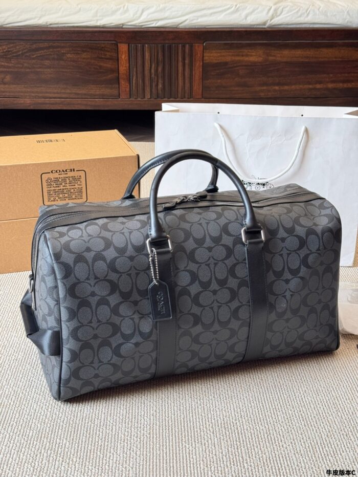 Coach Men'S Travel Bag - Signature C Monogram Pvc Scratch-Resistant Durability - Image 8