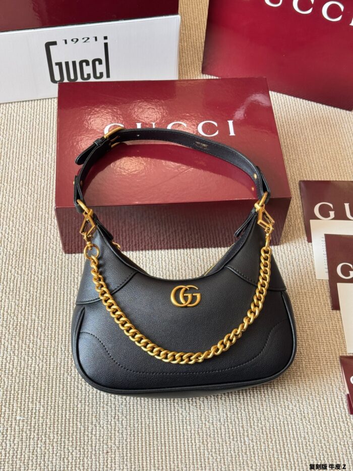 Gucci Aphrodite Replica Cowhide Crescent Underarm Bag Three-In-One Functionality Elegant, Durable And Practical - Image 1