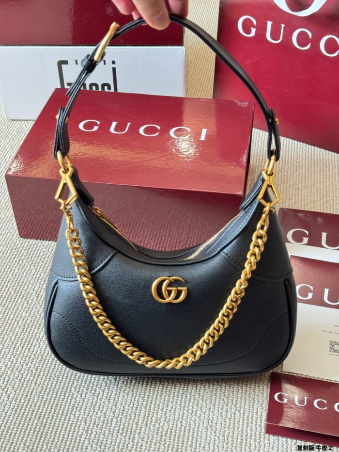 Gucci Aphrodite Replica Cowhide Crescent Underarm Bag Three-In-One Functionality Elegant, Durable And Practical - Image 2