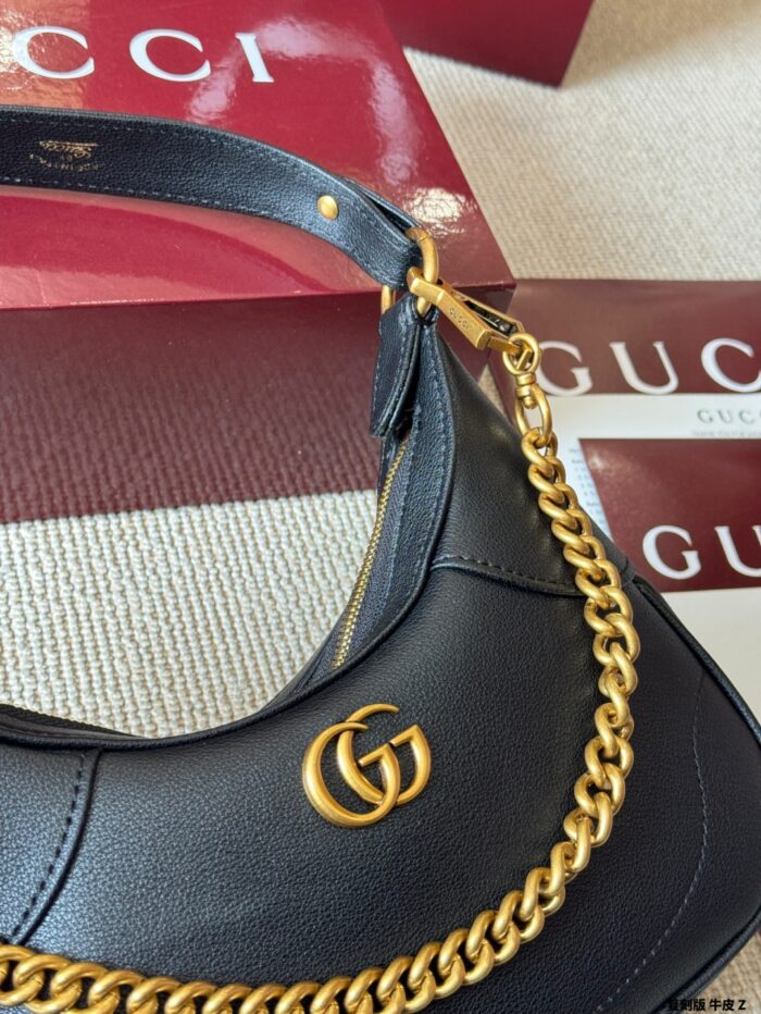 Gucci Aphrodite Replica Cowhide Crescent Underarm Bag Three-In-One Functionality Elegant, Durable And Practical - Image 5