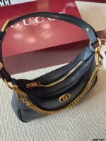 Gucci Aphrodite Replica Cowhide Crescent Underarm Bag Three-In-One Functionality Elegant, Durable And Practical - Image 6