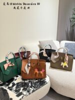 Hermès Birkin 30 Desordre Double-Sided Multi-Leather Asymmetric Practical Tote Bag