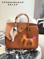 Hermès Birkin 30 Desordre Double-Sided Multi-Leather Asymmetric Practical Tote Bag - Image 5