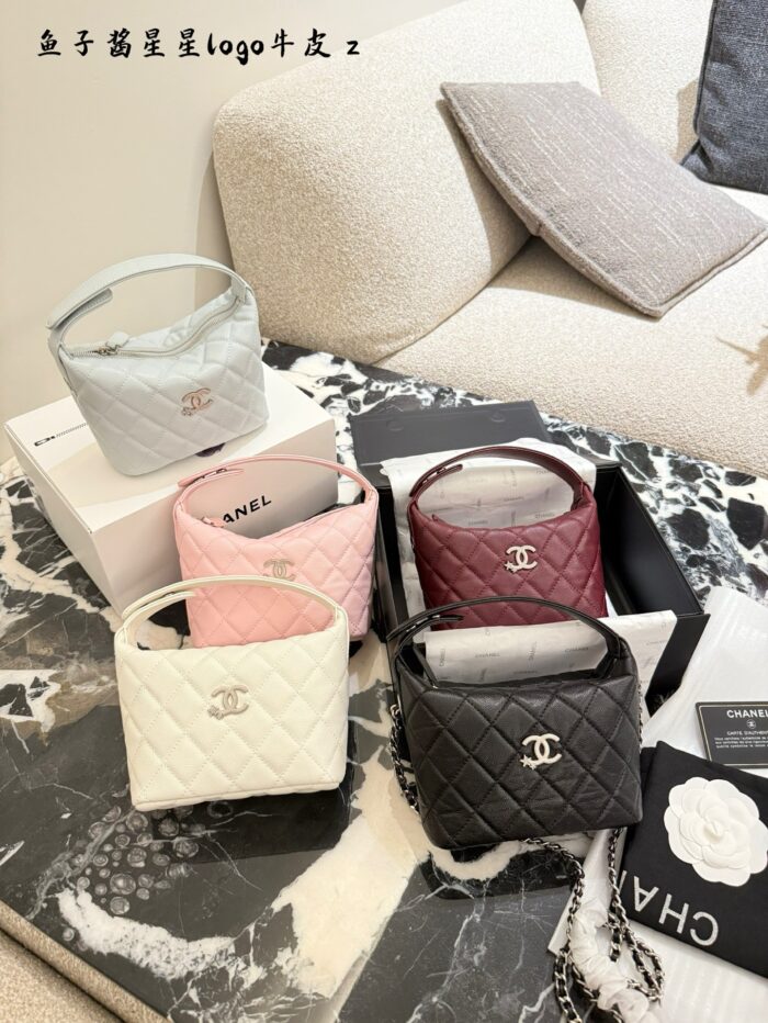 Chanel 25B Star Lunchbox Bag In Silver Buckle Caviar Calfskin - Image 10