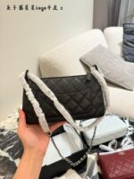 Chanel 25B Star Mahjong Bag In Black And Silver With Lychee Grain Leather - Image 9