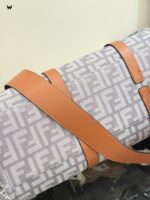 Fendi 25 Summer Denim Collection Denim And Leather Handbag - Image 6